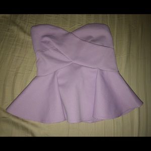 Lavender tobi peplum top